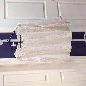 Loft Cream Flowy Blouse - Size XL Petite